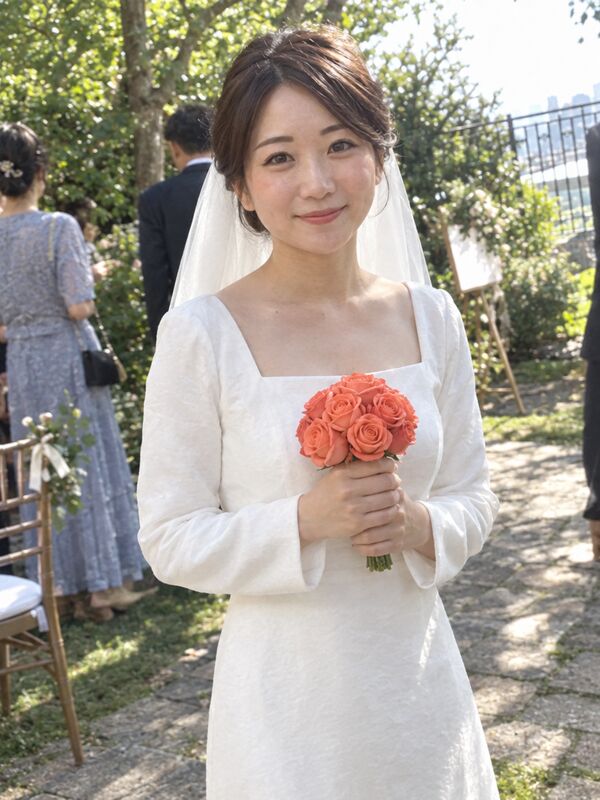 結婚式の1枚から（写真・イメージ）