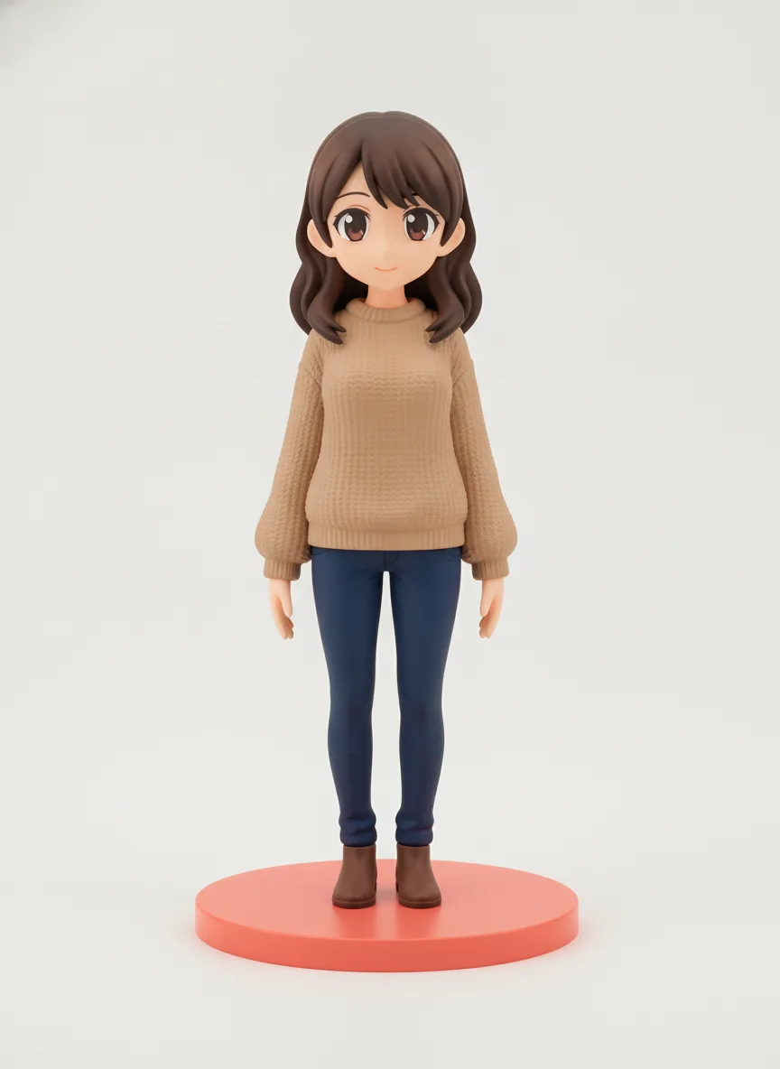 AI preview of a figure made from the photo (ANIME style)